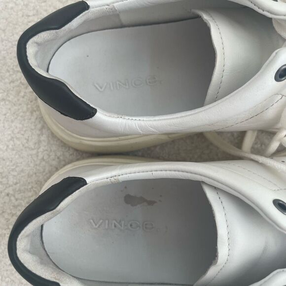 Vince Brady Sneaker Men’s White Leather $225 8 41 - Picture 7 of 10